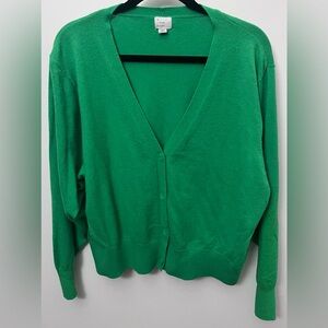 a new day Women's Green Cardigan Sweater